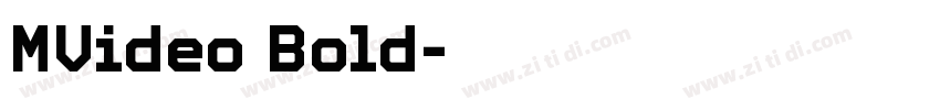 MVideo Bold字体转换
